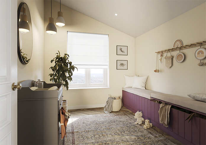 Medina, White - Twist&Fit Roman Blind - Image 7